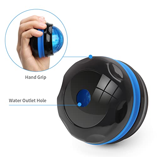 Coolrunner Massage Ball, Manual Roller Massager, Handheld Self Massage Therapy and Relax Full Body Tools for Sore Muscles, Shoulders, Neck, Arms, Legs, Back, Foot, Body (Blue) | Therapy and Relax Full Body Tools for Sore Muscles, Shoulders, Neck, Arms, Le