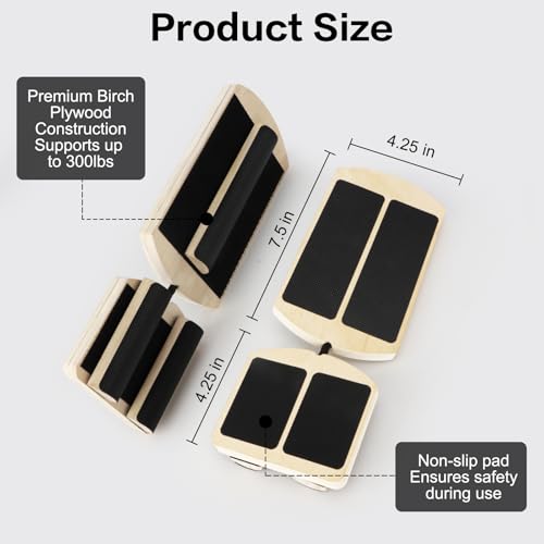 Ankle Balance Board System | Foot & Ankle Strengthener with 120-Page PT Guide, Resistance Band & Bag | Plantar Fasciitis Relief & Achilles Recovery Tool