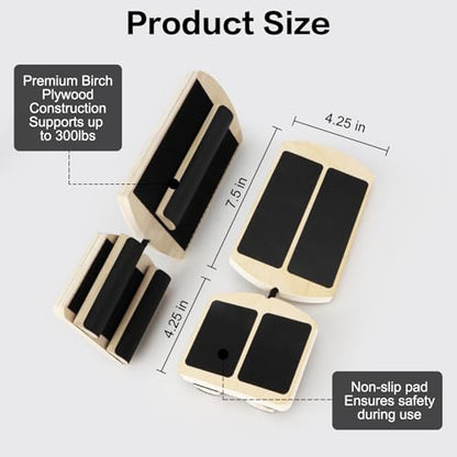 Ankle Balance Board System | Foot & Ankle Strengthener with 120-Page PT Guide, Resistance Band & Bag | Plantar Fasciitis Relief & Achilles Recovery Tool