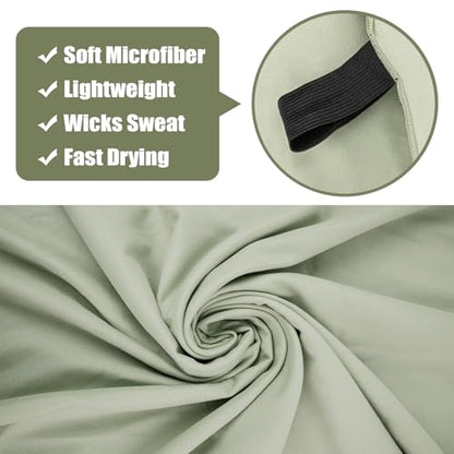 Camping Towel L Size Quick Dry Microfiber Lightweight for Beach Swimming Pool Travel Body Yoga Mat Towels (Army Green, 1 Pack L) - color: Army Green, size: 1 Pack L
