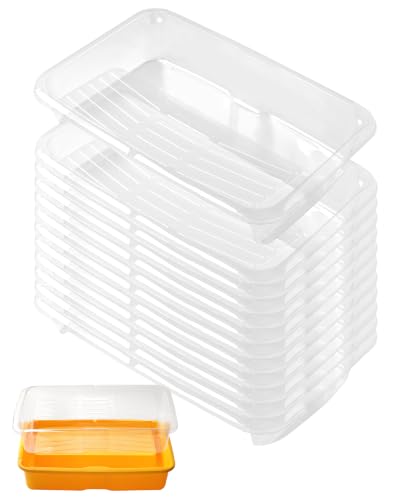 VOOMEY 18 Inch Paint Tray Liners, 12PCS Disposable Roller Tray Inserts | Disposable Liners Fit 18" Paint Trays for Easy Cleanup, Quick Color Changes and Efficient Painting Projects - size: 18 Inch Paint Tray Liners (12pcs)
