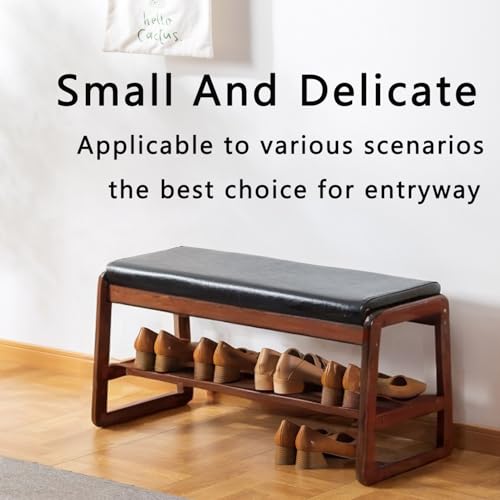 latifolia Shoe Rack Bench, Shoe Bench for Entryway(Black,31.50''L) - color: Black, size: 31.50''L