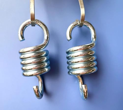 Premium Porch Swing Spring for Swing Rust Resistant 1100LBS Hammock Chair Spring Hook for Patio Spring Swing Hook - size: 4Inch