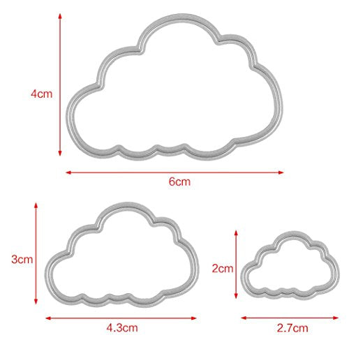 Metal Cutting Dies Stencil DIY Scrapbooking Embossing Tool DIY Paper Cards Album Decoration (Cloud) - style: Cloud