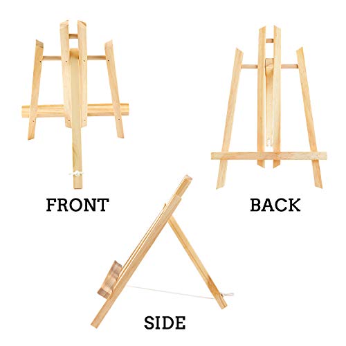 AROIC Wood Easels, Easel Stand for Painting Canvases, Art, and Crafts. (11.8 inch, 10 Pack), Tripod, Painting Party Easel, Kids Student Table School Desktop, Portable Canvas Photo Picture Sign Holder. - style: 11.8"-10p