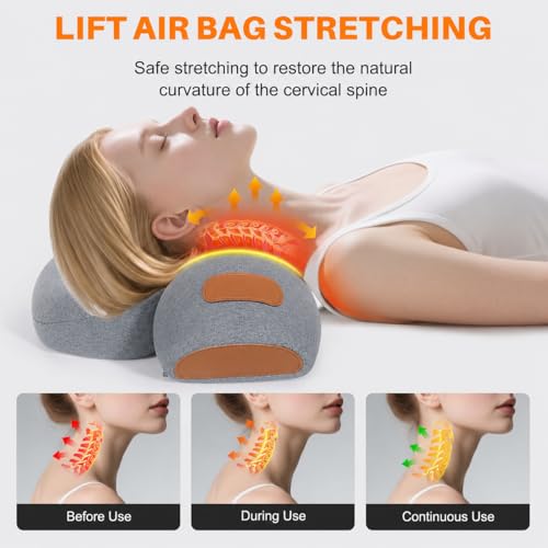 3-in-1 Neck Massage Pillow with Heat & Traction, Neck Hump Corrector