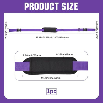 GORGECRAFT Scooter Straps Adjustable Carrying Strap with Non-Slip Shoulder Pad Blue Violet Beach Chair Replacement Universal Carry Strap Yoga Mat Sling Holder for Camping and Outdoor Backpack - color: Blue Violet