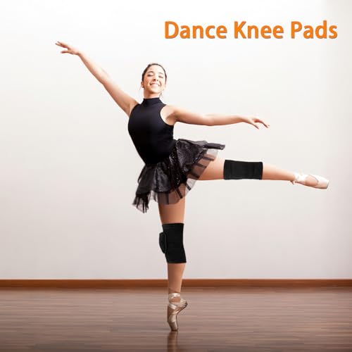 2 Pairs Volleyball Knee Pads Youth, Black Knee Pads for Girls, Women, Kids - color: Black, size: Small