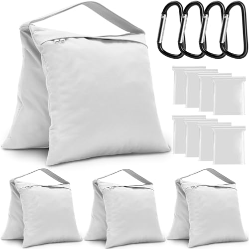 4-Pack White Sandbag Weight Bag for Light Stand Photography Video Equipment - color: White