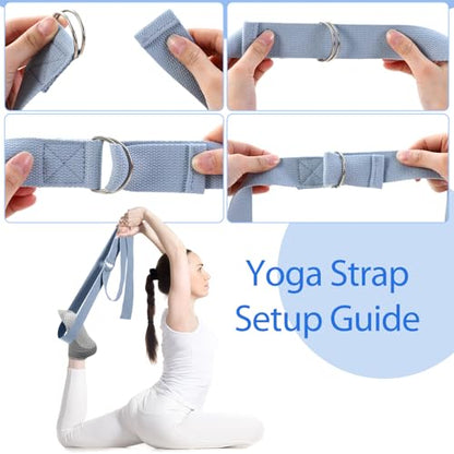 Poen Pilates Equipment Kit for Home Workout Pilates Ring and Ball Set for Women 12'' Circle Yoga Fitness Essentials Kit with Resistance Bands, Yoga Strap, Socks,Bag - color: Black,Gray