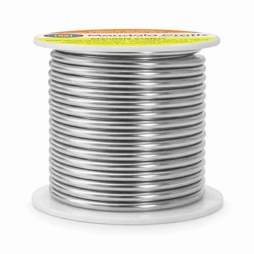 Mandala Crafts 8 Gauge Gray Anodized Aluminum Craft Wire, 32 FT | Colored, Flexible, Bendable, for Bonsai, Armature, Sculpting, Wire Wrapping, Jewelry Making, Weather & Tarnish Resistant - color: Gray, size: 8 Gauge