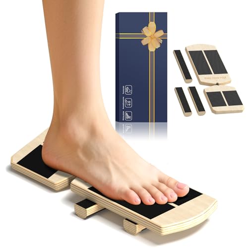 발목 밸런스 보드 발 강화제 트레이너, 염좌 발목 회복 안정성 운동 및 물리 치료에 이상적이며 족저근막염 완화를 위한 자세 교정기 및 발 스트레처