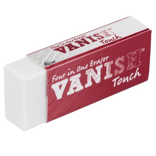 Acurit Vanish Touch Artist Eraser, Latex-Free - Soft, Flexible Pencil Erasers, Sketching Supplies W/Protective Sleeve - Graphite, Charcoal, Pastel Compatible - size: 1 Pack