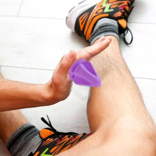 Trigger Point Massage, Massager Ball for Deep Tissue Myofascial Release Physical Therapy, Foot Plantar Fasciitis Pain Relief Psoas Hip Flexor Iliacus Release, Back Muscle Knot Release Tool - color: Purple Pointmassager