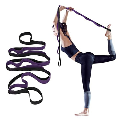 Amrules Yoga Strap for Stretching, Black