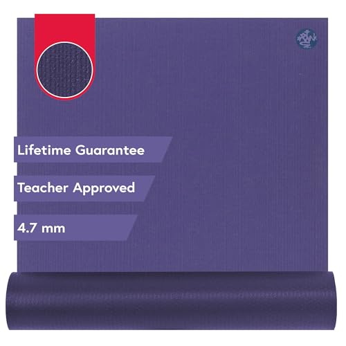 Manduka PROlite Yoga Mat 4.7mm | Lifetime Durability | Hygienic Construction | Teacher Approved - color: Purple, size: 71" x 24"
