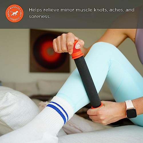 Tiger Tail 11in Massage Stick Portable Roller, Handheld, Deep Tissue Foam Roller for Legs, Neck, Calves, Thighs, Shins & Back, The Roadster 11, Made in USA, Orange Black - size: 11 Inch The Roadster