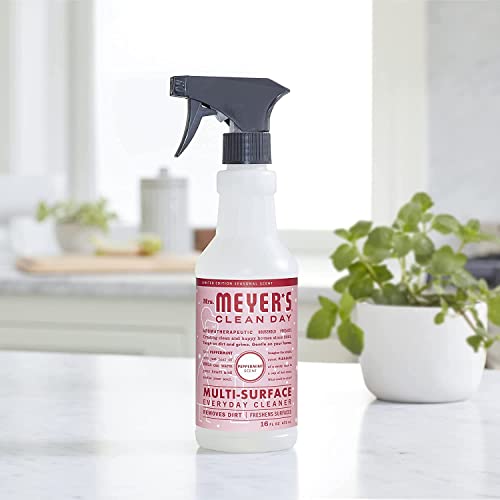 Mrs. MEYER'S Clean Day Multi-Surface Cleaner, Peppermint, 16 Fl Oz. (Pack of 2) - size: 16 Fl Oz (Pack of 2)