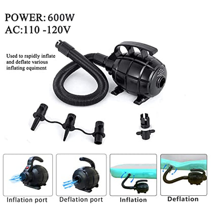 Air Mat Tumble Track, Gymnastics Mats Tumbling Track with Electric Air Pump for Home Use Cheerleading Training Kids Gym Yoga - color: Purple, size: 10ftx3.3ftx4inch