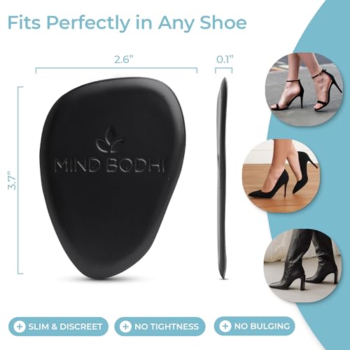 Mind Bodhi Ball of Foot Cushions for Women - 2 Pairs - Black Gel - color: Black