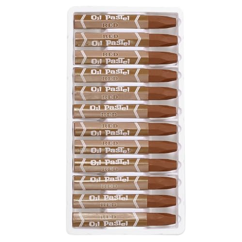 PATIKIL Dark Brown Oil Pastels, 48Pcs Soft Oil Crayons Pastels Stick Vibrant and Creamy Art Supplies Bulk for Artists Beginners Art Painting Drawing Blending Graffiti Gallery - color: Dark Brown