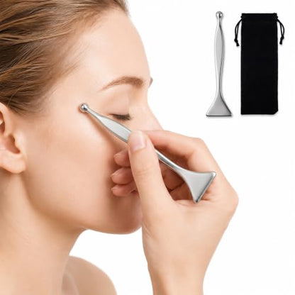 2-Pack Stainless Steel Acupuncture Pen and Gua Sha Tool Set - size: 2-Pack