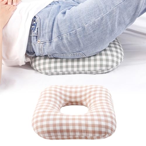 Anti-Bedsore Cushion,Pressure Ulcer Cushions,Medical Donut Pillow,Hemorrhoid Pillow for Hand and Foot Pressure Relief,Elbow,Ankle,Leg,Hip Support Pad,Large,Beige - color: Beige, size: Large