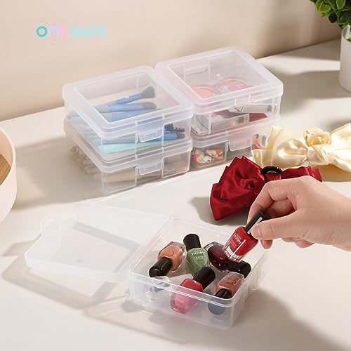 18 Pack Small Plastic Hobby Art Craft Organizer,Storage Containers | Stackable Design, Clear, Latching Lid, High-Grade Material, for Pencil Box, for Crayon - size: Small - 18 Pack