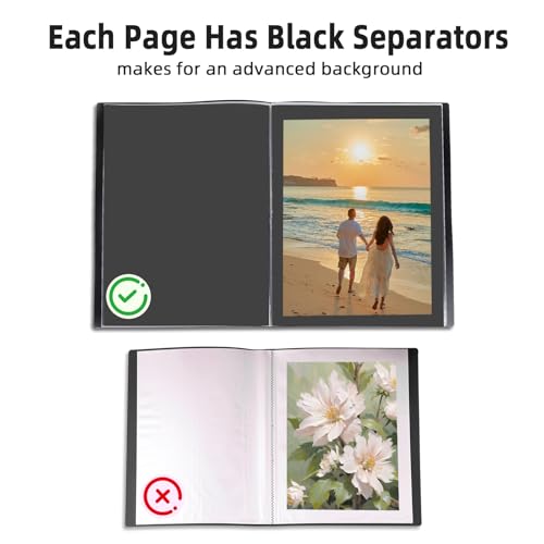Large 13"x19" Art Portfolio Heavy Duty Binder with Plastic Sleeves, Portfolio Folder with 30 Clear Sheet Protectors, Display 60 Pages, Poster Binder， (medium（13x19in）) - size: medium（13x19in）