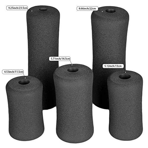 Sponge Foam Foot Pad Roller Pair, Used for Replacing Gym Exercise Equipment, Suitable for 1-inch Rod (Foam 9.25" X 2.76" Od X 0.87" Id) - color: Foam 9.25" X 2.76" Od X 0.87" Id