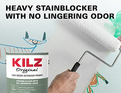 KILZ Original Low Odor Primer, Interior, 1 Gallon - size: 32 Ounce (Pack of 1)