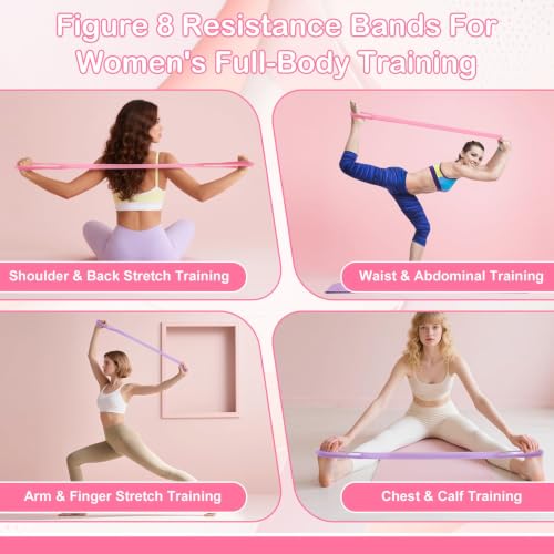 Figure 8 Resistance Bands TPE 4Pcs Arm Back Shoulder for Women