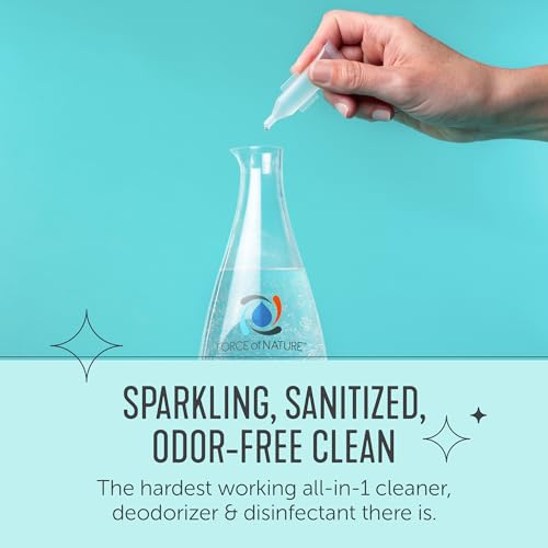Force of Nature Cleaner & Disinfectant Appliance Value Bundle - 50 Refills - style: Starter Kit & 50 Capsules (3mL) - Year Supply Bundle