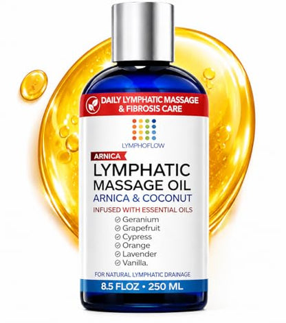 Lymphatic Drainage Massage Oil for Massage Therapy, Arnica & Coconut,8.5 Oz - size: 8.5 Fl Oz (Pack of 1)