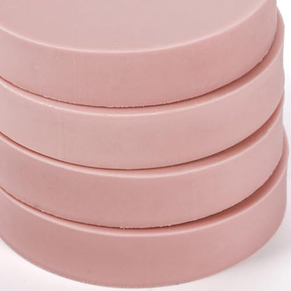 Tosnail 30 Pack 2" Round Rubber Stamp Carving Blocks, Soft Rubber for Craft Project, Great for Beginners and Professional - Pink