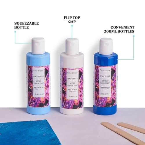 GRANOTONE Pouring Paint Sap Green 6.76 fl oz 200 ml - color: SAP GREEN
