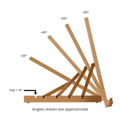 SoHo Urban Artist Extra Large 19.75" x 29.5" Adjustable Portable Drawing Board Stand Easel, 5 Positions, Natural Beechwood Finish - size: 19.75x29.5"
