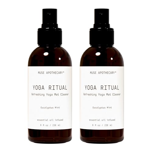 Muse Apothecary Yoga Ritual - Aromatic and Refreshing Yoga Mat Cleaner, 8 oz, Infused with Essential Oils - Eucalyptus Mint, 2 Pack - size: 8 Fl Oz (Pack of 2)