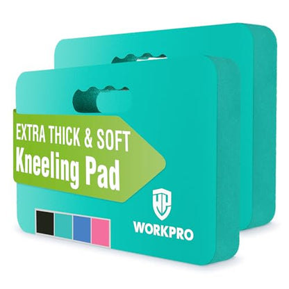 WORKPRO 매우 두꺼운 무릎 패드, 2팩, 44.5 x 27.9 x 3.8cm(17.5 x 11 x 1 - color: 로빈의 에그 블루, size: 2개