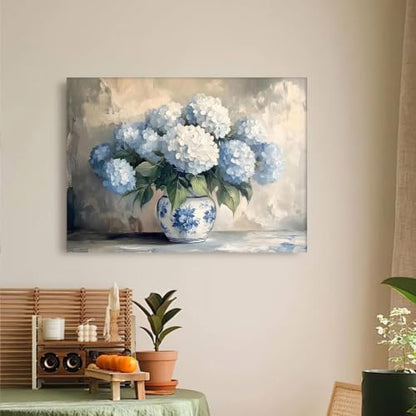 WUDWL Hydrangea Diamond Art Kits for Adult Diamond Painting Kits for Adults | Flower DIY Diamond Painting Kits 5D Diamond Dots Gem Art Crafts with Tools,Round Full Drill 12x16inch - color: DP04738