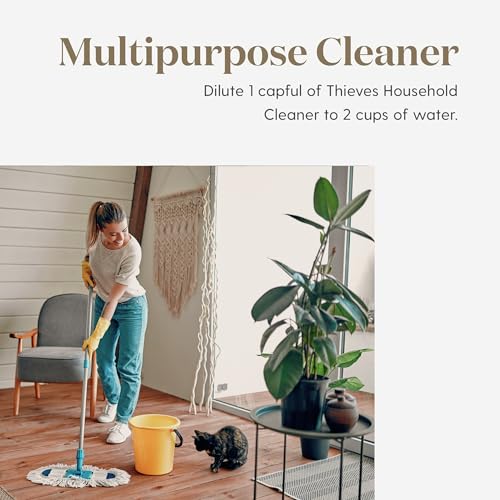 Young Living Thieves Household Cleaner Refill - 64 fl oz - All-Surface Home Cleaner - Plant-Based - Pet-Safe Formula - Water and Essential Oil Infused - size: 64 Fl Oz (Pack of 1)