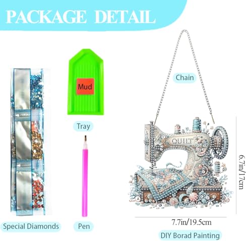 GUMITOON Diamond Art Kits for Adults-Ornaments Full Drill Diamond Dots Paintings for Beginners, Round 5D Paint with Diamonds Pictures Gem Art Painting Kits DIY Crafts Kits QCY-089 - color: QCY-089