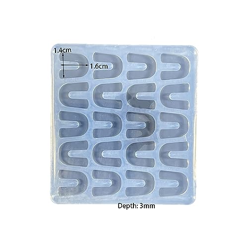 Mini Horseshoe Shape Earring Molds Small Resin Mold Silicone Mold for DIY Earrings, Ear Studs, Pendant, Jewelry Making Crafts, Chocolate Cake Mold, Epoxy Crafting Earrings Mold - color: Mini horseshoe shape