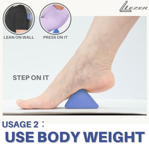 LEZER Large Trigger Massage Point, Manual Massage Ball, Hip Hook, Muscle Knot Release Tool, Deep Tissue Relief, Hip Flexor Iliacus Back Psoas Hand Foot Myofascial Physical Therapy, 3.5 inｘ3 in, Blue - style: 05 - Large Trigger Blue