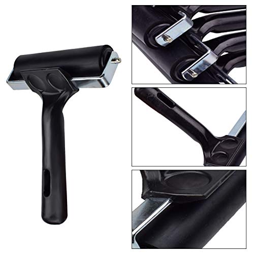 Hard Rubber Brayer Roller,Anti Skid Tape Construction Tool for Printmaking Wallpapers Stamping Gluing Application (3.8 and 2.2 Inch) - size: 3.8 and 2.2 Inch