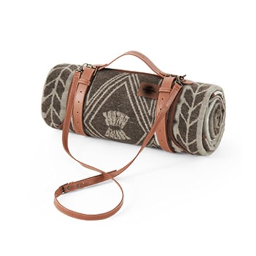Lolmi PU Leather Blanket Strap,Picnic Blanket Carry Strap Yoga Mat Strap