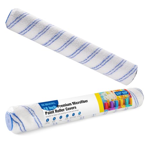 18 Inch Microfiber Paint Roller Covers, 3/8" Nap, 2 Pack - size: 18 Inch Paint Roller Kit, 2 Pack