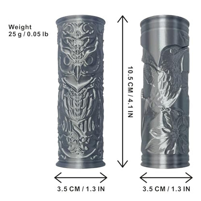 Pottery Clay Animal Texture Roller,Polymer Molding Art Hand Rollers Tools,Embossing Pattern Rolling Pins for DIY Crafts Making,4.1 Inches,Hummingbird and Owl,2 Piece - color: Hummingbird and Owl