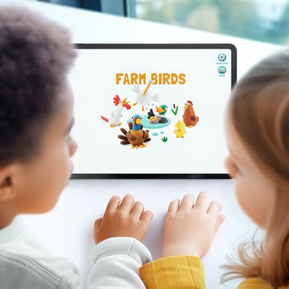 HEY CLAY Modelling Air-Dry Clay with Fun Interactive App - Non-Toxic, Non-Stick Modeling Clay Crafts Set for Kids Ages 3 to 8-3 cans (Farm Birds: Duck) - color: Duck