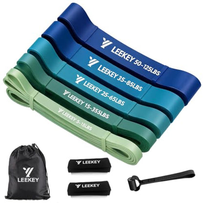 Resistance Bands for Pull Up Assist, Stretch Bands & Exercise Workout Set - color: 5-125LBS DARK BLUE